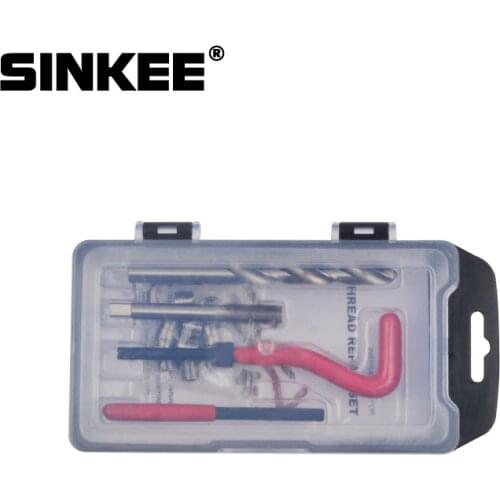 7 Kinds of Recoil Thread Inserts Installation Kit Repair Tool Drill Tap M5 M6 M8 M10 M12 SK1051