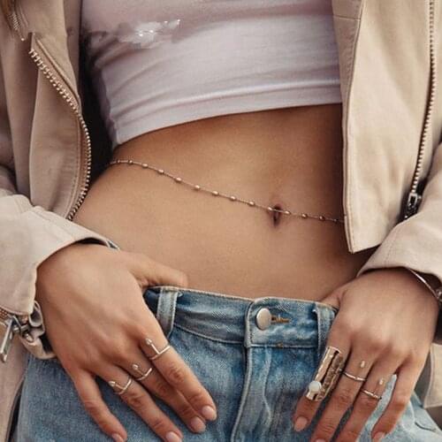 Free Shipping Waist Belly Body Chain for Wome Beach Sexy Beads Body Jewelry