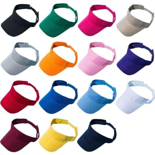 Unisex Summer Empty Top Cotton Baseball Cap Plain Solid Color Outdoor Sunscreen Tennis Sport Golf Adjustable Trucker Hat