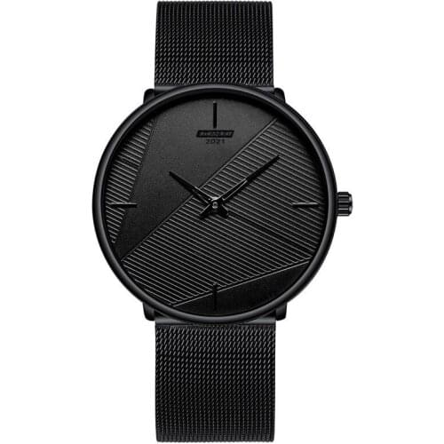 Fashion Casual Mens Business Watches Top Brand Luxury Mesh Wristwatches for Men Male Quartz Clock Watch Relogio Masculino
