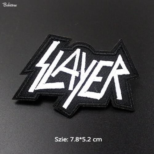 Black White Letters Punk Stripes Patches Embroidered Costume Badges Iron on Applique Stickers for Jacket Sewing Patchwork