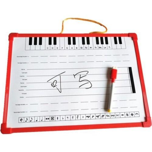 Music Notation Whiteboard Dry Erase Board with Music Staff Magnet for Meeting School Teaching