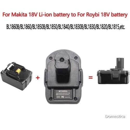 MT20RNL Battery Convertor Adapter For Replace Makita Battery /RYOBI Accessories Cordless Tools 18V Li-Ion System Power Tools