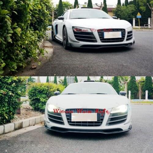 FRP/Carbon Fiber Car body kit Front Rear bumper Lip Splitter diffuser Side skirts apron rear wings spoiler For Audi R8 06-15