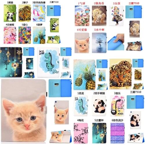 Flip Stand Leather Case For Samsung Galaxy Tab A 10.1 2019 SM-T510 SM-T515 T510 T515 Cover Capa Tab A 10.1'' 2019 Tablet Coque