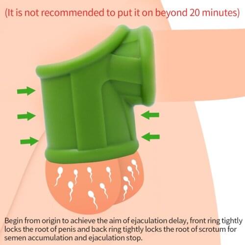 Reusable Silicone Penis Rings Sleeve Scrotum Ring Sex Toys For Man Cock Lock Ring Scrotum Bondage Sex Delay Products For Male