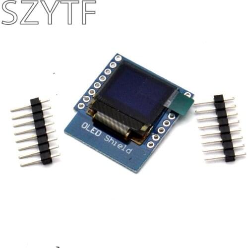 OLED Shield Display V2.0.0 For Wemos D1 Mini 0.66" Inch 64X48 IIC I2C Two Button Module