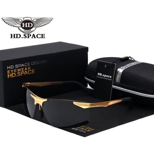 HD Outdoor Polarized Sunglasses Brand Designer Al Mg Eyewear Sports Oculos De Sol Driving Glasses Cool Lunettes UV Gafas LD006