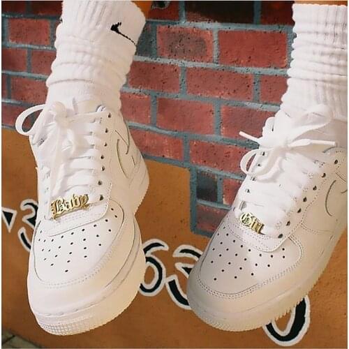 CUSTOM NAME Shoelace Charm Couple Shoe Buckle Personalized Lacelock Gift Personalized Shoe Tag Custom Shoe Accessories