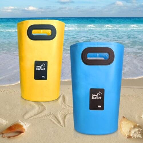 25*47cm Portable Folding EVA Bucket Live Fish Water Storage Tools Fishing Tackle Car Cleaning Accessories