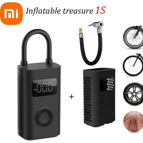 Newest Xiaomi Mijia Portable Smart Digital Tire Pressure Detection Electric Inflator Pump 1S for Bike Motorcycle Car Football