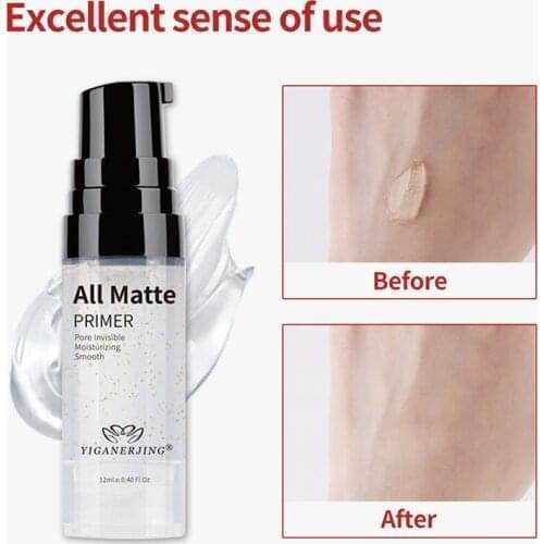 Facial Base Primer Makeup Oil Control Matte Make Up Face Base Cream 24K Gold Professional Pores Foundation Primer Cosmetic