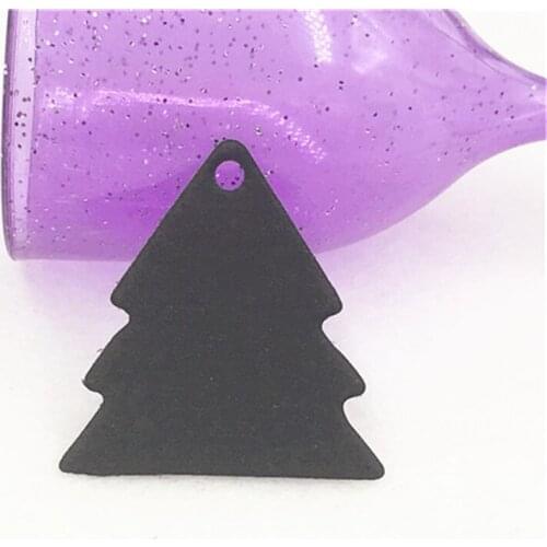 200Pcs Kraft Paper Christmas Tree and Round Shape Tags for Christmas Party Decoration Jewelry Gift Box Packing Tags 3.5x3.5cm