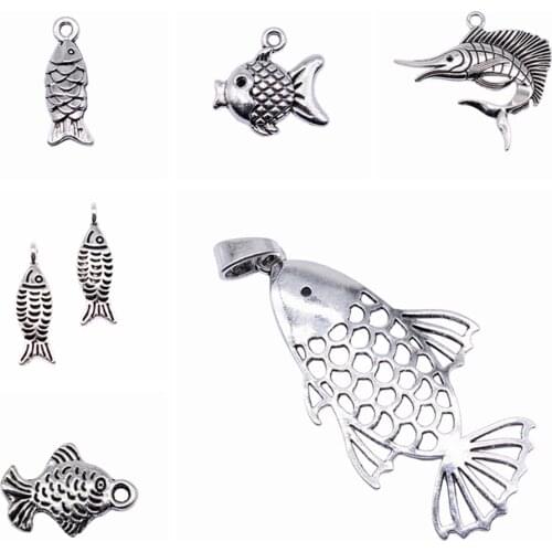 Sejuani diy charms for jewelry making kit pendant for bracelet jewelry accessories Fish Charms