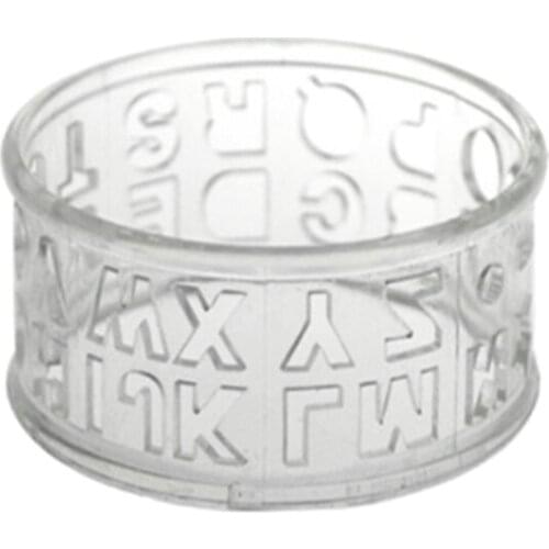 T4MF Letter Pattern Golf Ball Liner Marker Template Drawing Alignment Tool Gadget Putting Aids Letter Transparent Tool