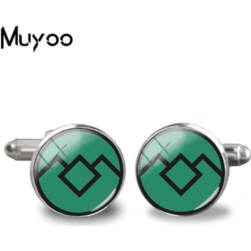 2018 New Arrival David Lynch movie Jewelry Glass Cufflink Twin Peaks Glass Dome Shirt Accessory Jewelry Cufflinks For Mens Gifts