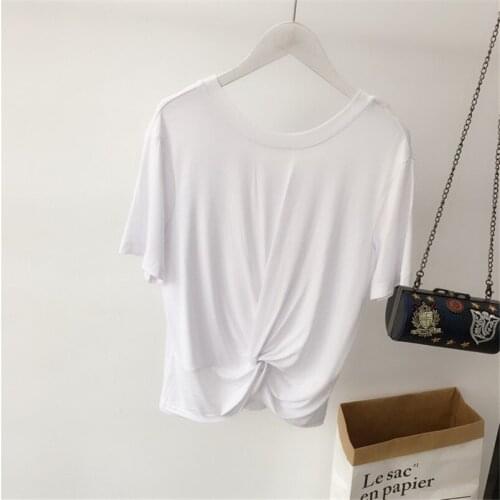 2020 Summer Women Short Sleeve Cotton Shirt O-Neck Loose Soft Slim Female Blouse Solid Lady Casual Tops Plus Size M-7XL