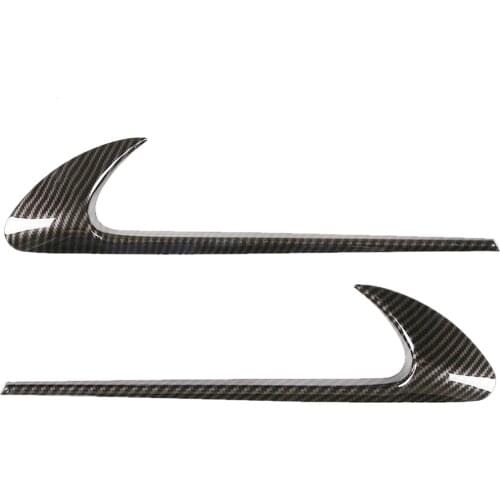 1Pair ABS Carbon Fiber Style Side Air Vent Fender Frame Cover Decor Fit for Benz C E GLC W205 W213 X253 Accessories