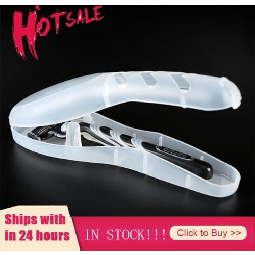 1PC Universal Shaver Storage Box Handle Box Mens Razor Case Plastic Razor Blades Storage Eco-Friendly PP Shaving Box Tools