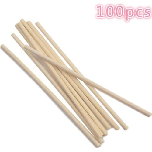 100pcs Natural Rattan Sticks Replacement Reed Diffuser Sticks,For Essential Oil Diffusion Home Fragrance Decoration