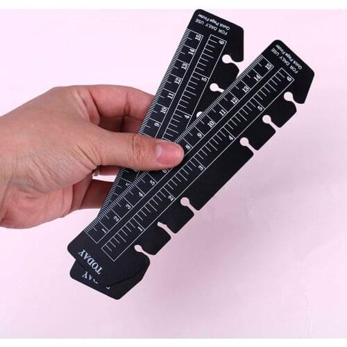 2Pcs A5 A6 A7 6 Holes Index Ruler Bookmark Notebooks Accessories Ruler For Binder Planner Notebook Fine Office School Supply