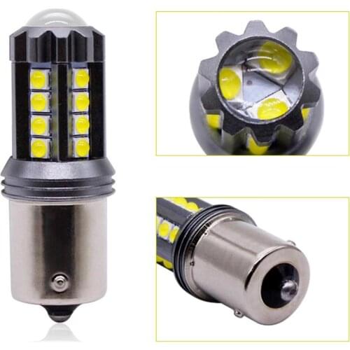 2x 12V LED Car Backup Light T15 1156 BA15S 3030 23SMD Rear Brake Light Turn Signal Lamp Supper Bright For VW Toyota Honda