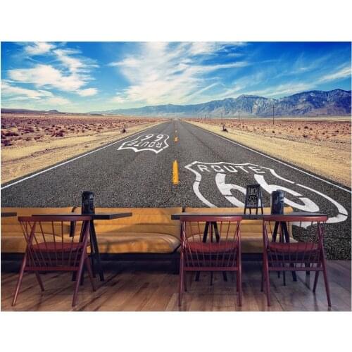 3D murals wallpaper custom photo wallpaper Blue sky and white cloud highway background wall background living room wallpaper