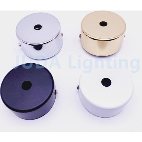 60mm Mini ceiling canopy Ceiling rose for lamp base Vintage round Ceiling plate E27 lamp base for chandelier pendant lights DIY
