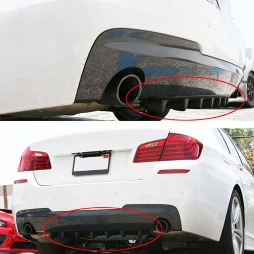 Shark Fin 7 Wing Lip Diffuser 33" x6" Rear Bumper Chassis Black ABS Universal