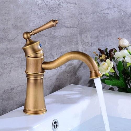 Free Shipping Retro Antique Basin Faucet Bathroom Sink Faucet Ceramic handle Luxury Basin Mixer Sink faucet Tap Brass Water Tap