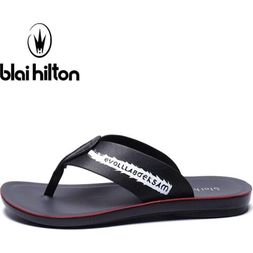 Blai Hilton 2019 Fashion men shoes Microfiber shoes soft/Comfortable Mens Slippers