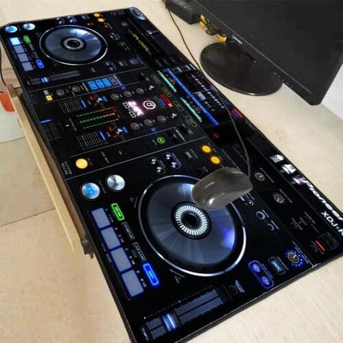 XGZ Cool DJ Hand Drive Large Gaming Mouse Pad Gamer Locking Edge Keyboard Mouse Mat Gaming Desk Mousepad for CS GO LOL Dota Game