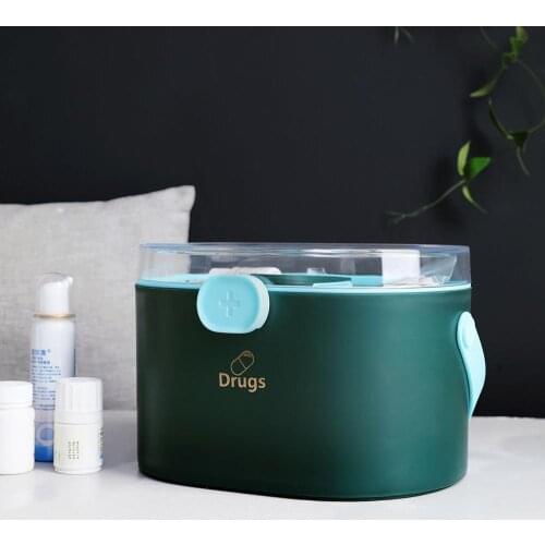 Large Portable Medical Kit Pill Case Boxes First Aid Kit Drugs Storage Box Organizer Home Medicine Chest Travel Container