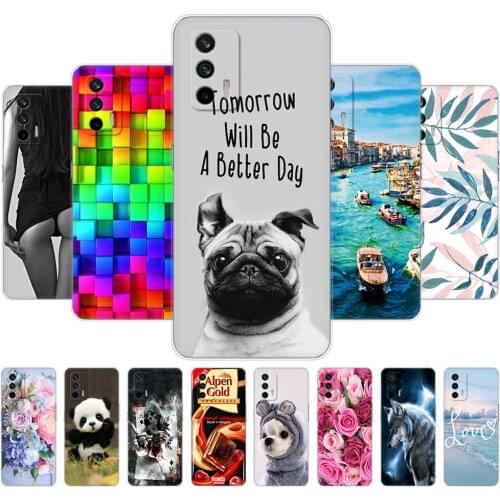 For Realme GT 5G Case Back Phone Cover For OPPO Realme GT 5G RMX2202 Case 6.43" Bag Bumper Silicon Soft TPU Fundas Dropshipping