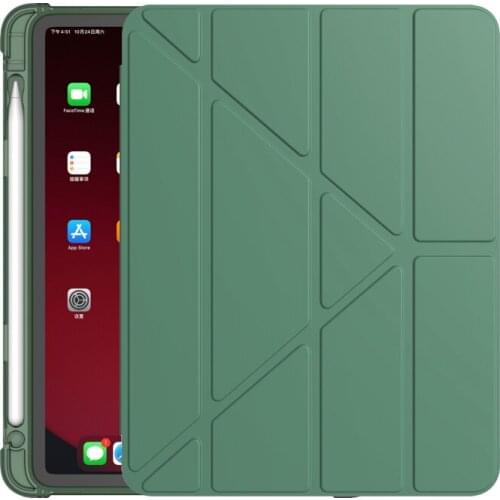 TPU Case For iPad 10.2 2020 2019 Case With Pencil Holder Smart Cover Fo 2021 iPad m1 Pro 11 2021 Air 2 1 9.7"2018 5th/6th Air 4