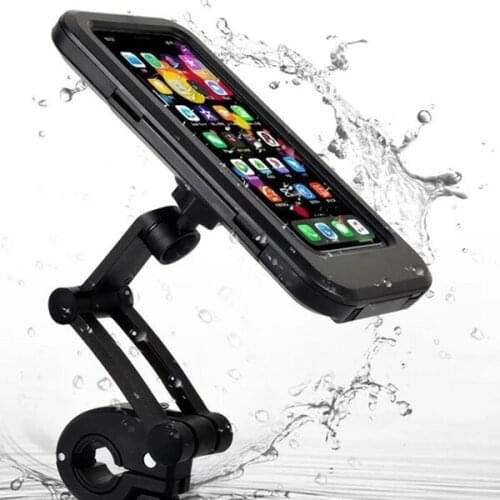 Rain-Proof Phone Holder Bicycle Handle Waterproof Mobile Phone Holder Portable For Motorcycle Bike EDF88