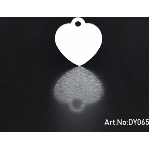 Heart Shape Design Heat Transfer Printing Blank Tag--50pcs-31*25Metal DIY Sublimation Blank Customer IDEA