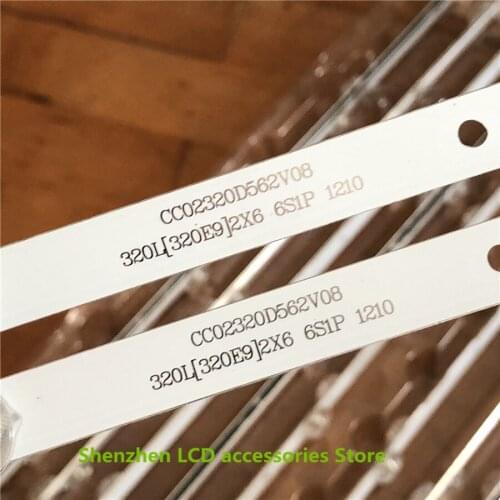 30Pieces/lot FOR LE-8822A M32D-1 LCD TV backlight bar CC02320D562V04 6LED 56cm 6V 100%NEW