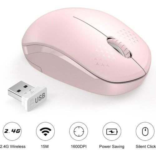 I210 Mute 2.4G Wireless Portable Ergonomic Mouse for Desktop Computer Laptops