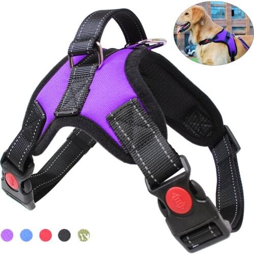 Classic Pet Harness Vest Reflective Adjustable Dog Chest Strap Outdoor Training Dog Collars Harness for Small Medium Large Dogs