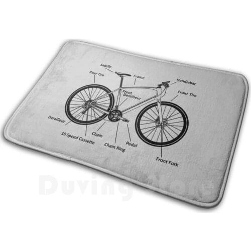 Mountainbike Mat Rug Carpet Anti-Slip Floor Mats Bedroom Off Road Cycling Bike Parts Bicycle Cycle Wheel Wheeler Sport Racing