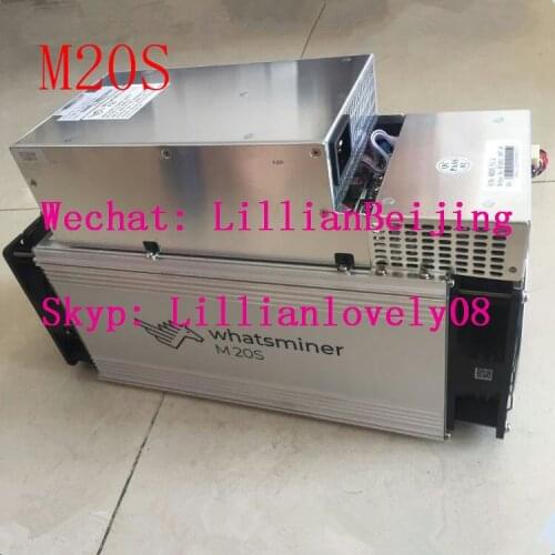 Used WhatsMiner M20S 65Th/s miner M20S 65T ASIC Sha256 bitcoin miner with PSU