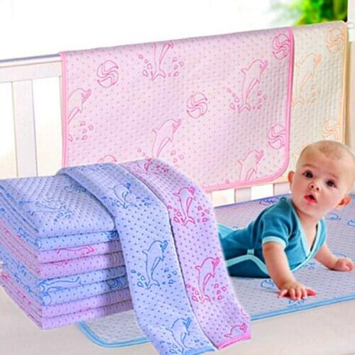 New 30*45cm/50*70cm Washable Breathable Pure Cotton Thickening Reusable Baby Waterproof Mattress Bedding Diapering Changing Mat