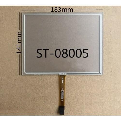 New 8 "4 wire resistance touch standard screen 183*141mm for GPS navigation touch screen digitizing instrument ST-08005