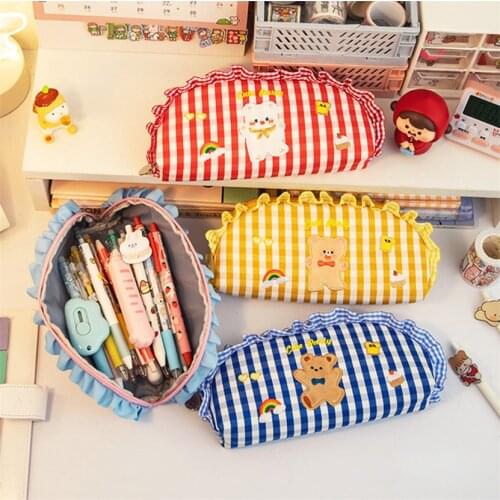 Pencil Cases Large Capacity Estuche Kawaii Girls Cosmetic Bag Japanese Stationery All For school Pouch Cute Trousse Scolaire