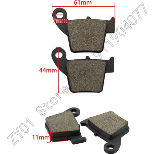 Motorcycle Front Rear Brake Pads For HONDA CRF250R CRF250X 2004-17 CR125R CR250R CR125 CR250 R 02-07 CRF450R 02-16 CRF450X 05-17