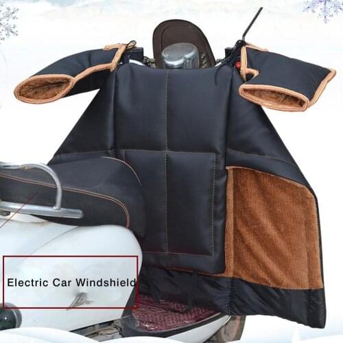 Scooter Motorcycle Leg Cover Knee Blanket Warmer Soft Plush Waterproof Winter Quilt for Motorcycle Leg Cover with Handle Sleeves