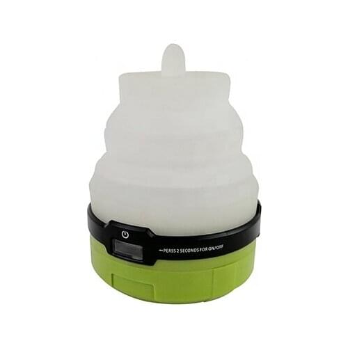 Portable foldable battery operated pop-up LED camping light