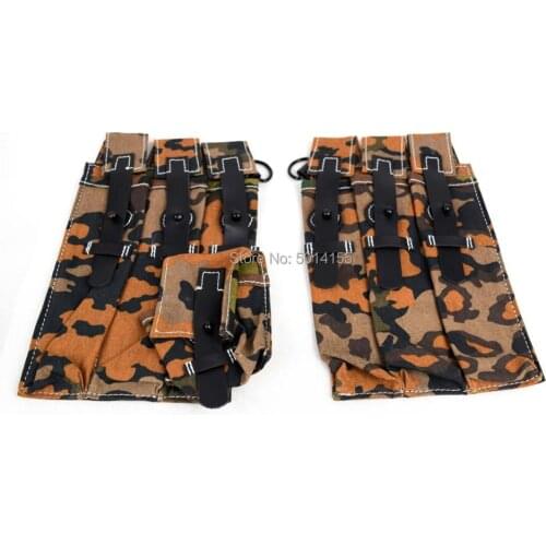 Replica WWII German MP38 MP40 OAK Autumn Ammo Ammunition Magazine Pouch Set