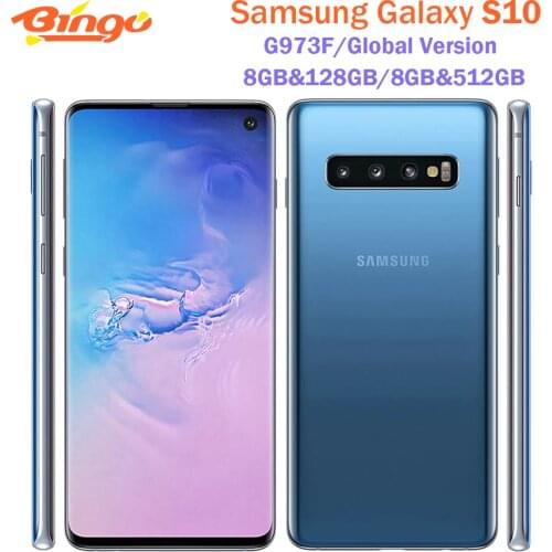 Samsung Galaxy S10 G973F Global Version Unlocked Mobile Phone Exynos 9820 Octa Core 6.1" 16MP&Dual 12MP 8GB&128GB NFC